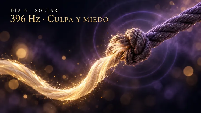 Día 6 · 396 Hz: soltar culpa y miedo