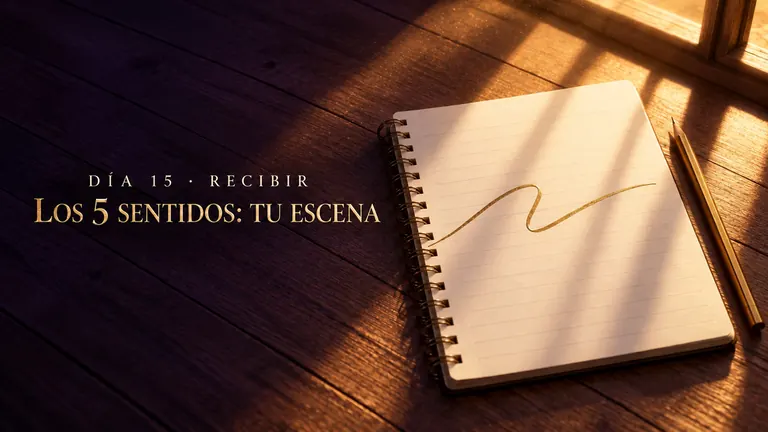 Día 15 · Visualizar con los 5 sentidos: tu escena