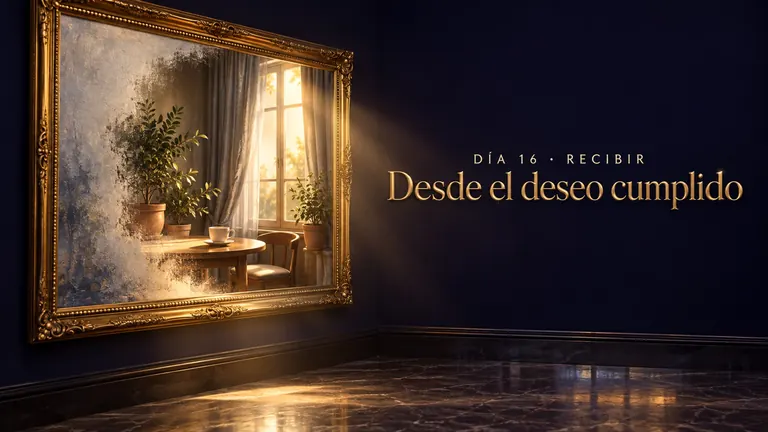 Día 16 · Vivir desde el deseo cumplido